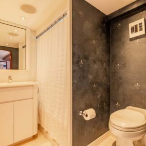 MY LADY ALASKA - Owner's ensuite of LADY ALASKA, a 97 foot Broward yacht for charter in Alaska.