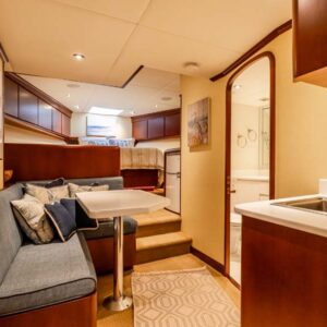 MY LADY ALASKA - VIP stateroom of LADY ALASKA, a 97 foot Broward yacht for charter in Alaska.