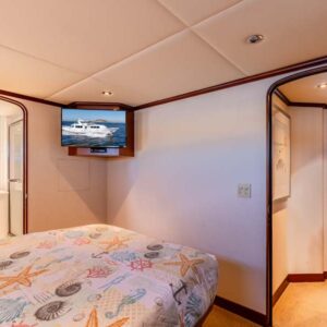 MY LADY ALASKA - Guest stateroom of LADY ALASKA, a 97 foot Broward yacht for charter in Alaska.