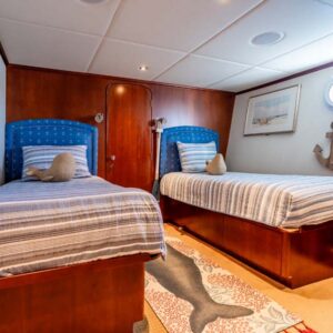 MY LADY ALASKA - Guest stateroom of LADY ALASKA, a 97 foot Broward yacht for charter in Alaska.