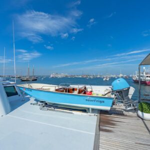 Flybridge of SOVEREIGN, a 100' Burger yacht for charter in the Dominican Republic.