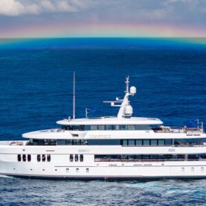 Profile of TOP FIVE II, a 200-foot Royal Hakvoort yacht for charter in The Bahamas and Caribbean.