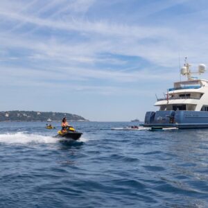 Water toys aboard IRAMA, a 137 foot Concept Marine yacht for charter in the Mediterranean.