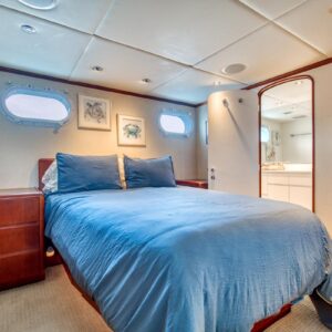 MY LADY ALASKA - Guest stateroom of LADY ALASKA, a 97 foot Broward yacht for charter in Alaska.