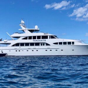 Profile of TANZANITE, a 145 foot Westship yacht for charter.