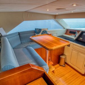 MY LADY ALASKA - Pilothouse of LADY ALASKA, a 97 foot Broward yacht for charter in Alaska.
