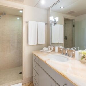 VIP ensuite of CHANSON, a 120 foot Christensen yacht for charter in The Bahamas.