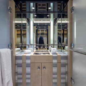 VIP ensuite of OKTO, a 218 foot ISA yacht for charter in the Mediterranean.
