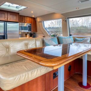 Galley of CHECKED OUT, a 65' Pacific Mariner yacht for charter in the Pacific Northwest.