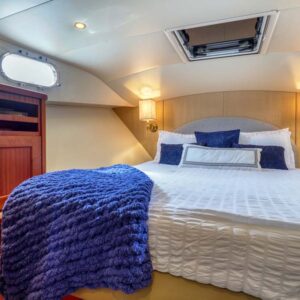 VIP stateroom of CHECKED OUT, a 65' Pacific Mariner yacht for charter in the Pacific Northwest.