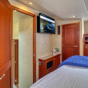 VIP stateroom of CHECKED OUT, a 65' Pacific Mariner yacht for charter in the Pacific Northwest.
