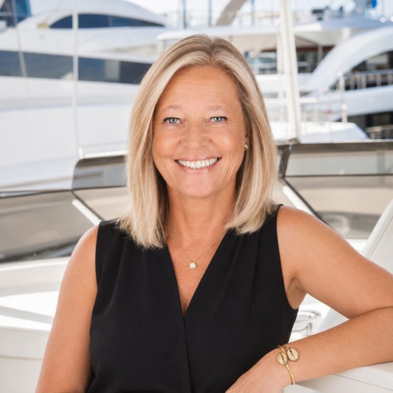 Headshot of Worth Avenue Yachts' Chief Operating Officer Sabine Kuhn.