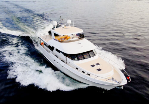 THE HAPPY BOAT 75' Nordlund Yacht 2002 Underway