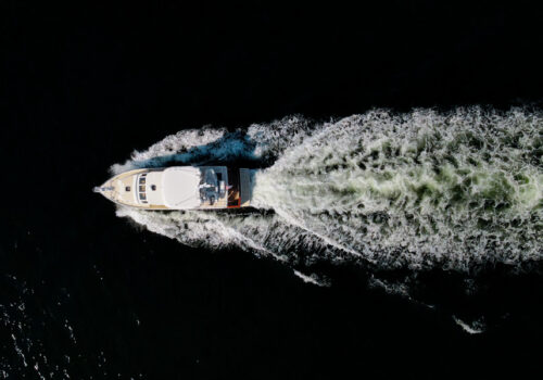 SIERRA FOX 54 Offshore Pilothouse Aerial Running