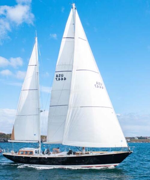 Profile of PIAFFE, a 71 foot New England Boatworks yacht for sale.