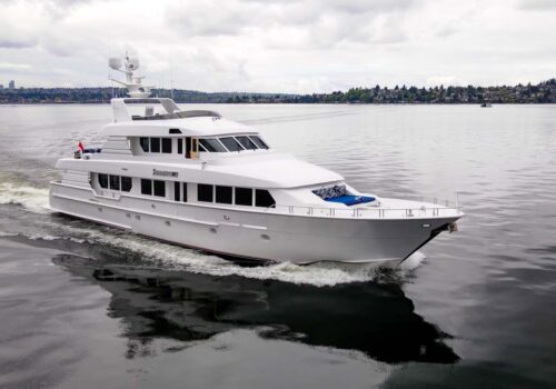 Profile of SUMMERTIME II 116 foot Hatteras Yacht for charter