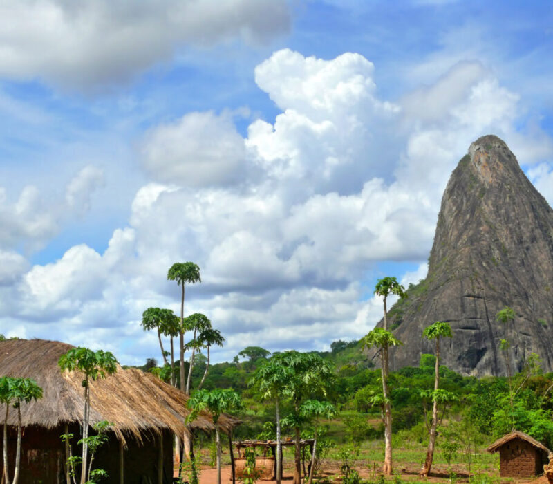 Mountains in Mozambique on an Africa yacht charter.