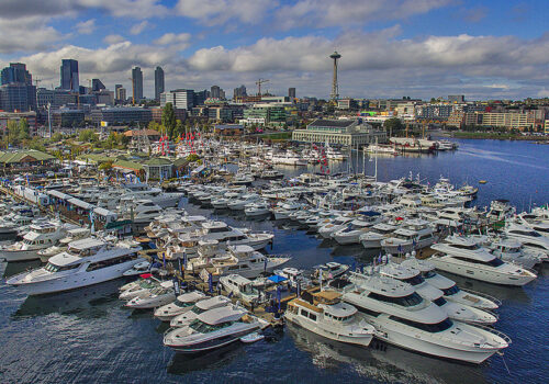 Seattle Boats Afloat Show Aerial View