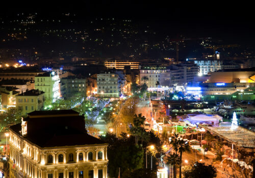 Cannes Film Festival Yacht Charter by night