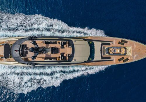 DB9 Palmer Johnson Yacht Overhead Photo