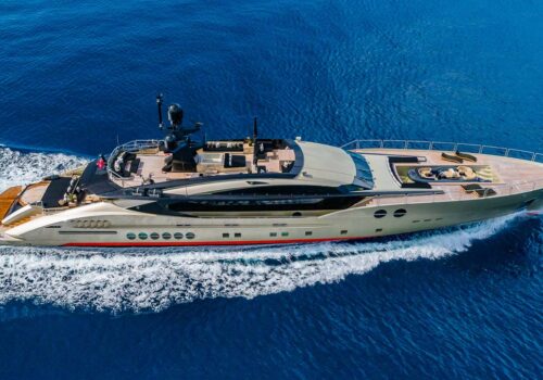 DB9 Palmer Johnson Yacht Overhead Photo