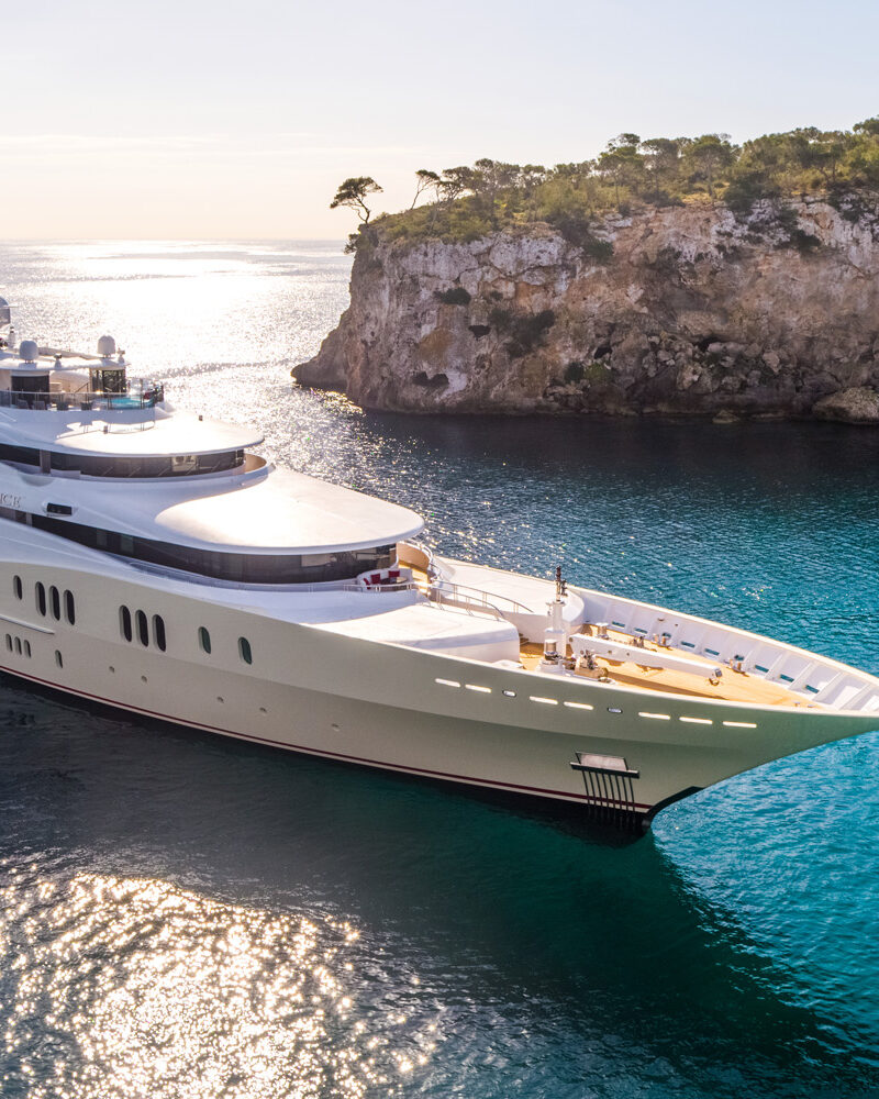 Abeking and Rasmussen Yacht Eminence Aerial Photo