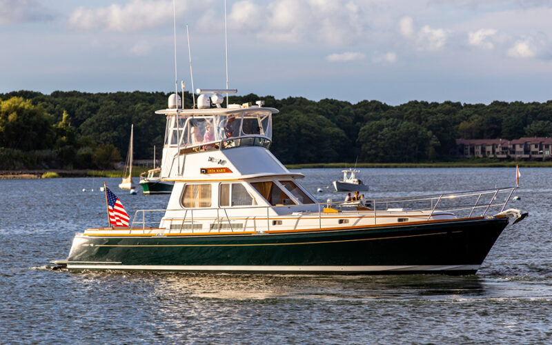 Profile of LINDA MARIE 48 foot Alden yacht for sale