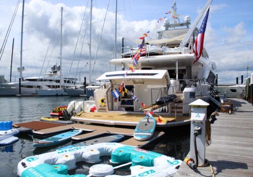 View of the Newport Charter Yacht Show