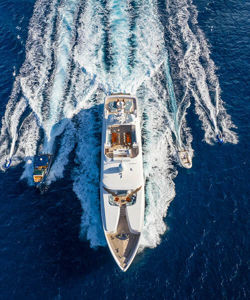 OCEANOS 161' Mondomarine 2006-2022 aerial running shot