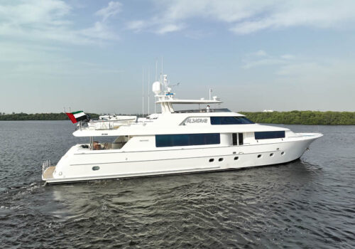 Profile of AL3AGRAB 112' Westport yacht for sale