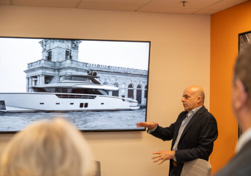 Sanlorenzo & Bluegame Italian Evening Event at the Worth Avenue Yachts Seattle office