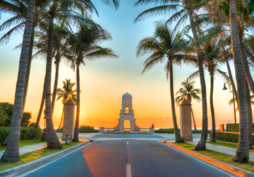 Sunrise on Worth Avenue, Palm Beach, Florida