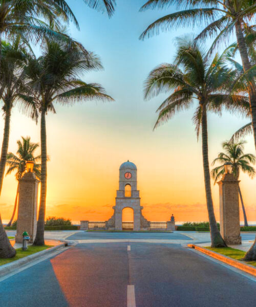 Sunrise on Worth Avenue, Palm Beach, Florida