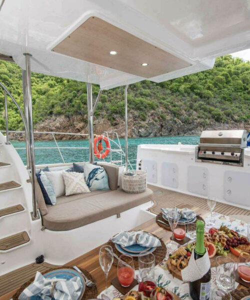 TAPAS 57' Royal Cape Catamaran 2023 Aft Deck