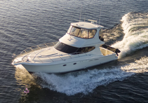 VIVA III 45-Foot Silverton in the Pacific Northwest Aerial