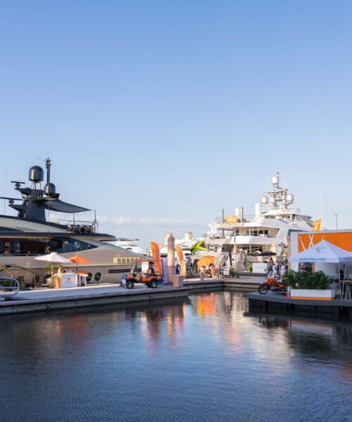 Worth Avenue Yachts' Display at the 2023 Palm Beach International Boat Show