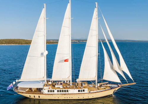 YAZZ 183' Aegean Yacht 2007/2023 Aft Deck Dining