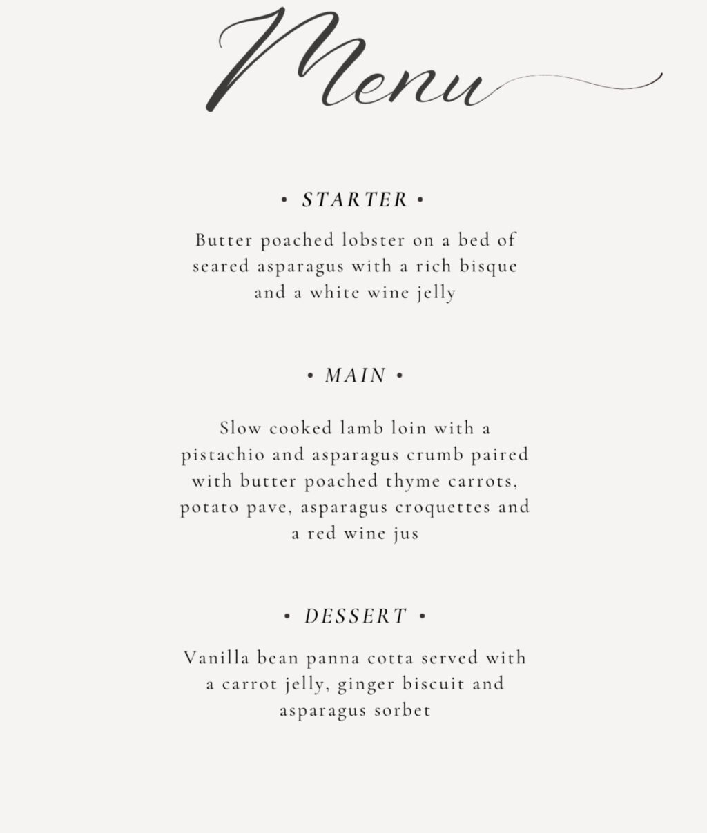 PLAYTIME Winning Menu, Bahamas Charter Show 2025